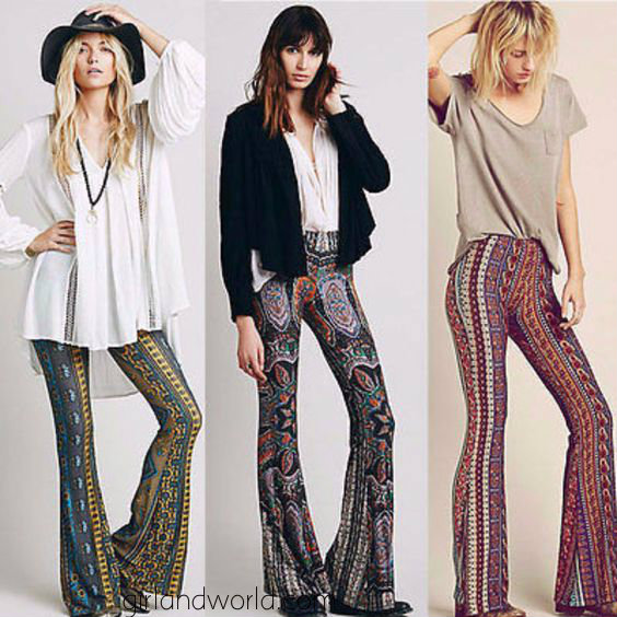 flared pants in winter